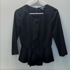 DKNY peplum ruffle top
